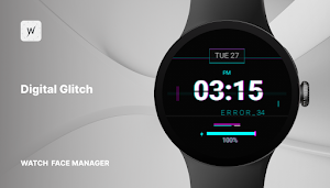 Digital Glitch - watch face Screenshot 0