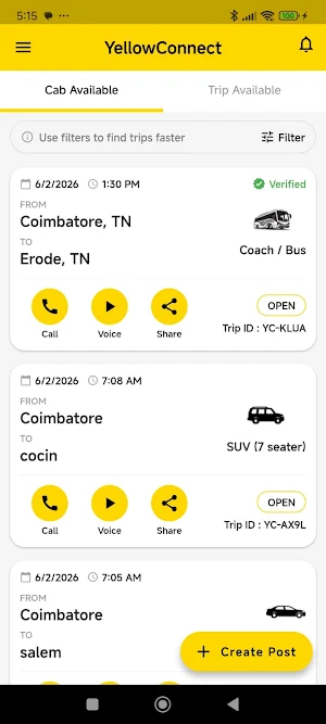 YellowConnect Screenshot 1