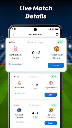 Live Scores Football Matches Screenshot 1