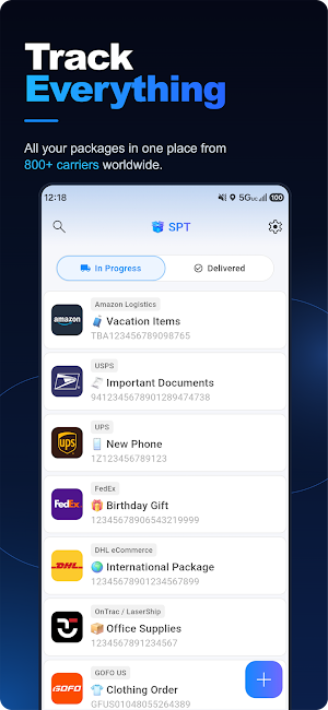 SPT - Simple Package Tracker Screenshot 0
