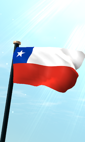 Chile Flag 3D Free Wallpaper Screenshot 0