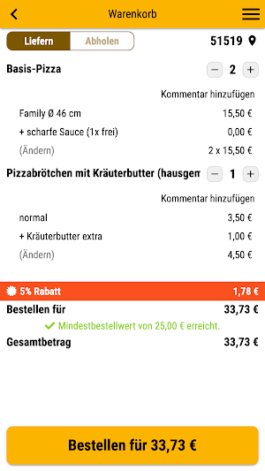 Pizza Piatto Screenshot 1