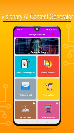 Visionary AI Content Generator Screenshot 0