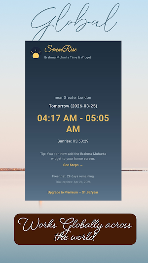 Brahma Muhurta - Time & Widget Screenshot 2