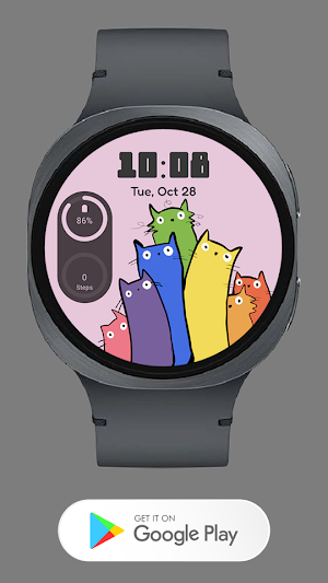Cute Cats Watch face Screenshot 2