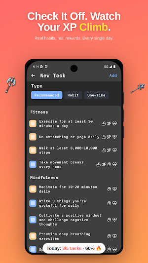 Taskoria: Gamified Habit RPG Screenshot 1