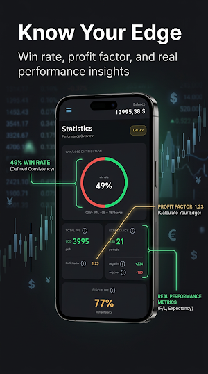 K.M.F. - Trading Journal Screenshot 1