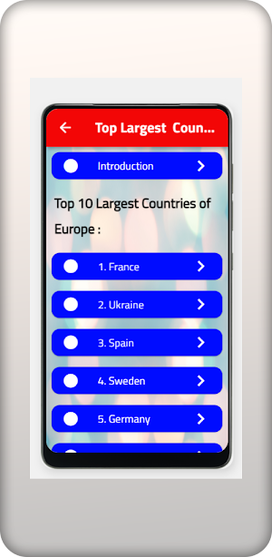 Top Largest  Countries Europe Screenshot 0