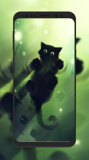 Cute Cat Cartoon Wallpaper Screenshot 0