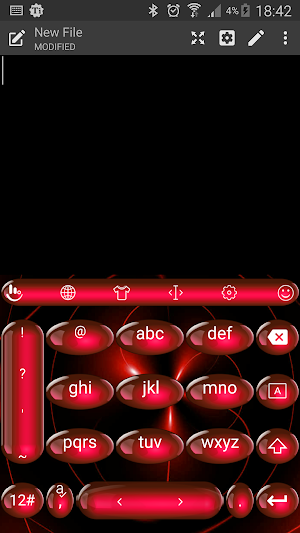 Keyboard Theme Spheres Red Screenshot 3