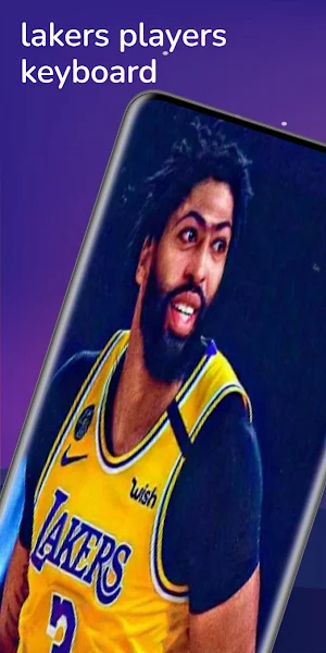 keyboard thème lakers players Screenshot 0