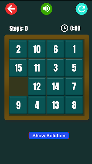 Puzzle 15 - Classical Sliding Puzzle Game Screenshot 2