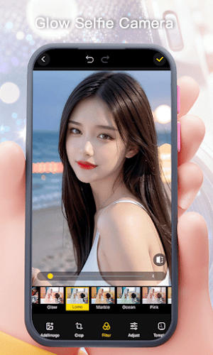 Glow Selfie Camera Screenshot 1