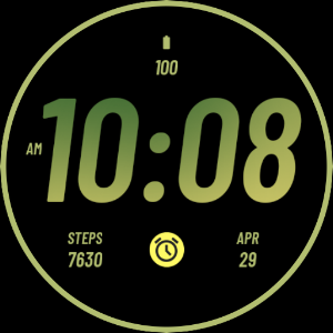 Green Army Run Watch Face Screenshot 3