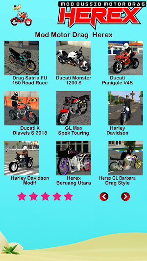Mod Bussid Motor Drag Herex Screenshot 3