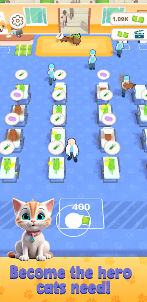 Cat Clinic Tycoon: Pet Doctor Screenshot 1