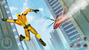 Flying Robot Rope Hero Games: Grand Crime City Screenshot 0