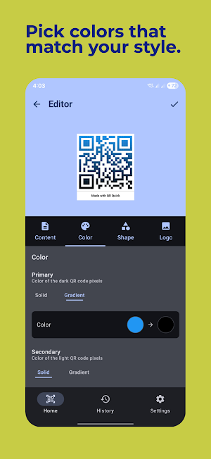 QR Quick: scan and generate QR Screenshot 3