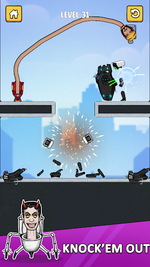 Toilet Monster: Move Survival Screenshot 1