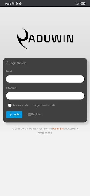 Pesan Sini System Screenshot 0
