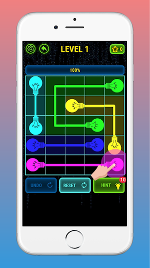 Connect Glow! Pair Color Game Screenshot 1