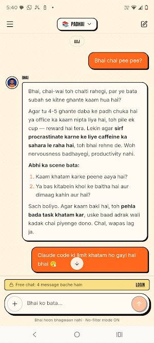 GPT Bhai : Ai bhi, BHAI bhi. Screenshot 3