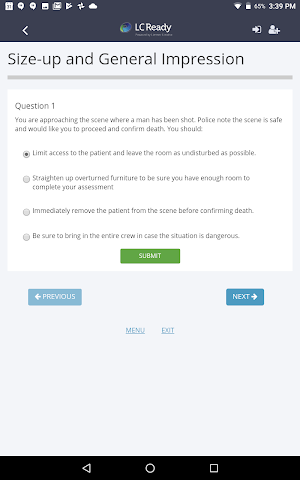 Paramedic Assessment Review Screenshot 3