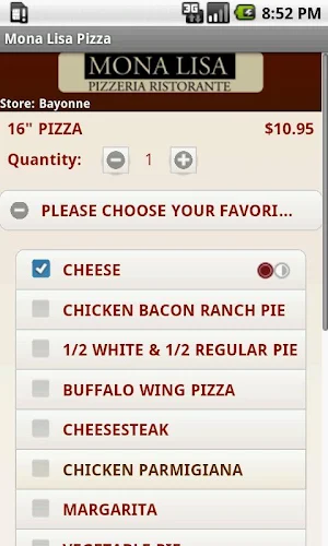 Mona Lisa Pizza Screenshot 2