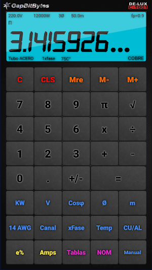 Calculadora de Potencia DE-LUX Screenshot 1