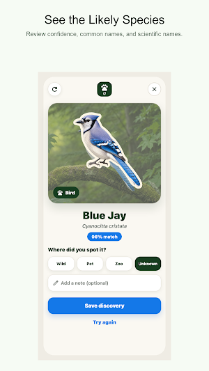 FaunaNote: Animal Scanner Screenshot 2