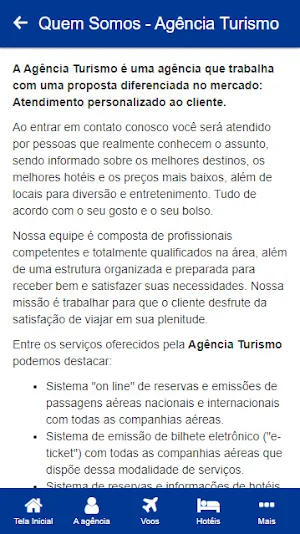 Agência Turismo Screenshot 1