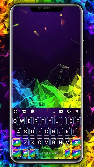 Prism Rainbow Keyboard Background Screenshot 0