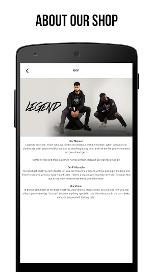 Legend Kicks & Apparel Screenshot 2