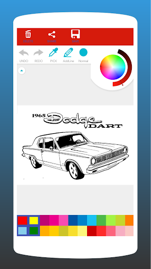 Muscle Car Coloring Book Screenshot 0