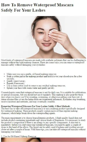 How Remove Waterproof Mascara Screenshot 3