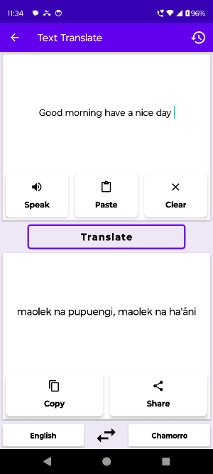English To Chamorro Translator Screenshot 1
