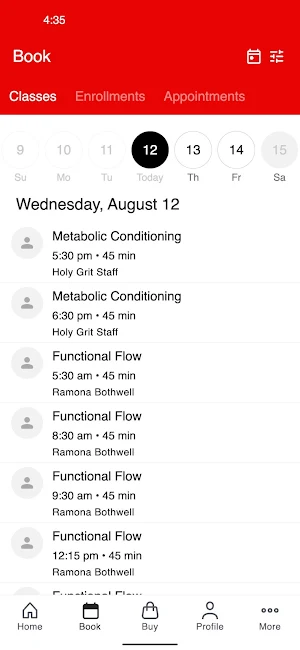 Holy Grit Fitness Screenshot 1