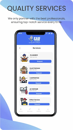 Saif Residential Services Screenshot 2