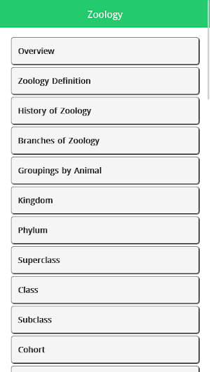 Zoology Book Screenshot 0