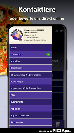 Pizzeria Mondo Aachen Screenshot 2