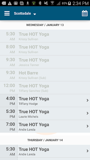 True Hot Yoga Screenshot 2