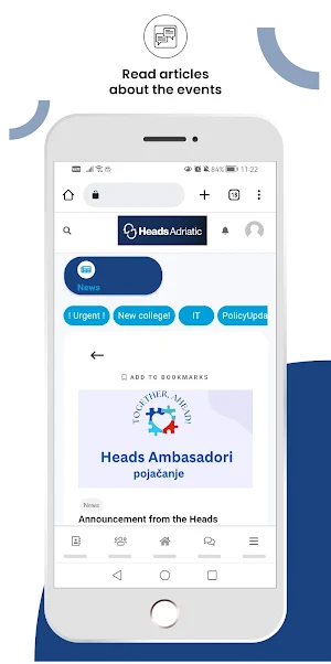 HeadsApp. Screenshot 2