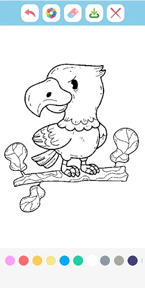 Cute Birds Coloring Book Screenshot 3