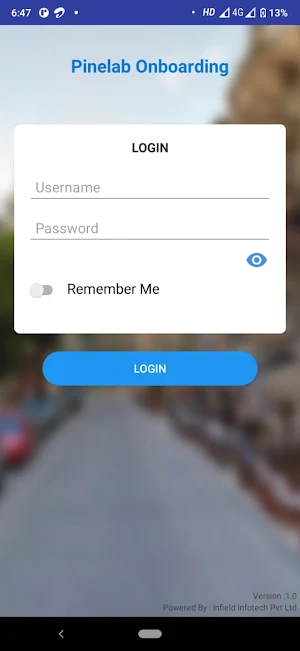 PineLab Onboarding Screenshot 1