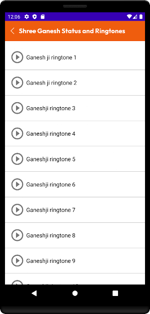 Shree Ganesh Ringtones Status Screenshot 1