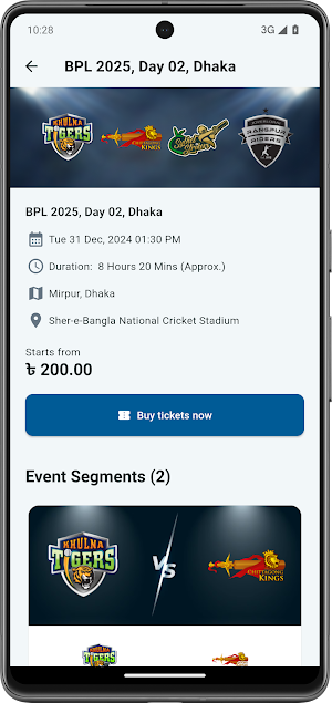 GoBCBTicket Screenshot 2