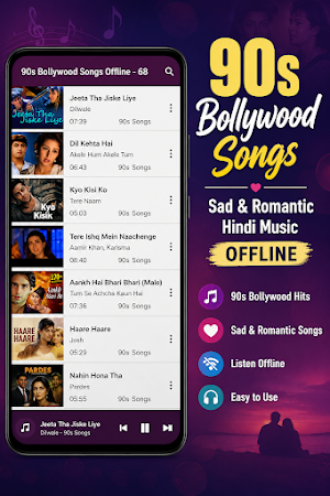 90s Bollywood Songs Offline Screenshot 0