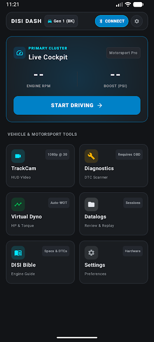 DISI Dash: Mazdaspeed MPS OBD Screenshot 0