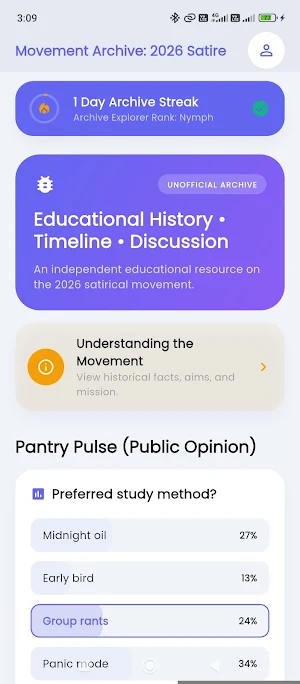 Archive: 2026 Satire Movement Screenshot 3