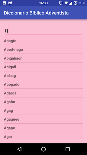 Diccionario Bíblico Adventista Screenshot 1